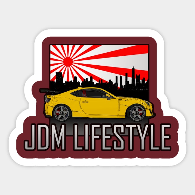 Toyots gt86 Sticker by JDMzone